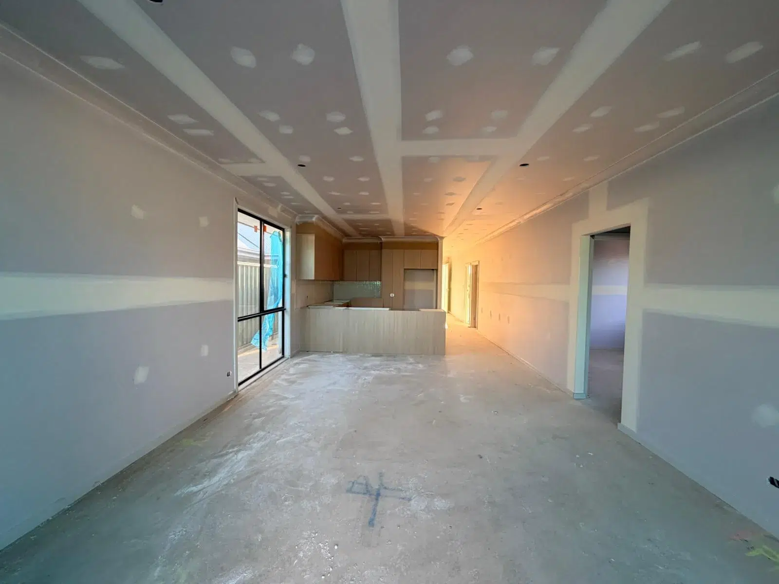Professional wall preparation helps create a clean, smooth surface before interior painting in Adelaide.
